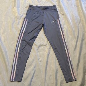 Adidas Aeroready Purple & Pink Leggings Youth L